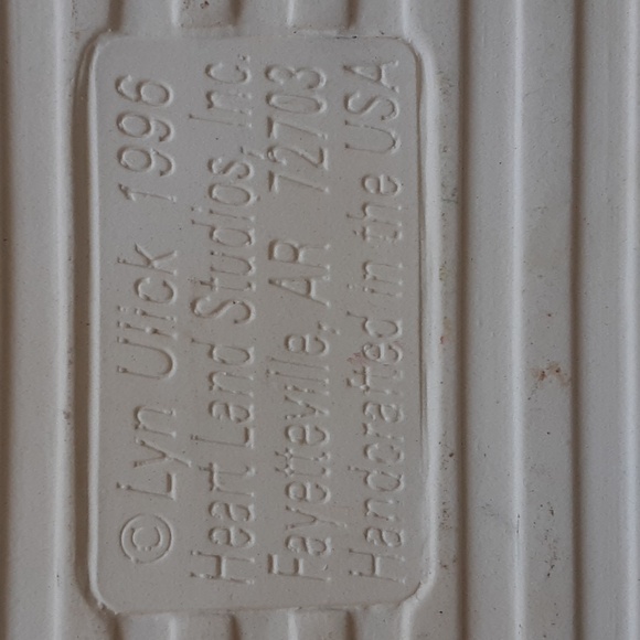 Art Nouveau Cherub Tile Trivet Plaque Vintage 1996 Lyn Ulick Heart Land Studios - Picture 4 of 6